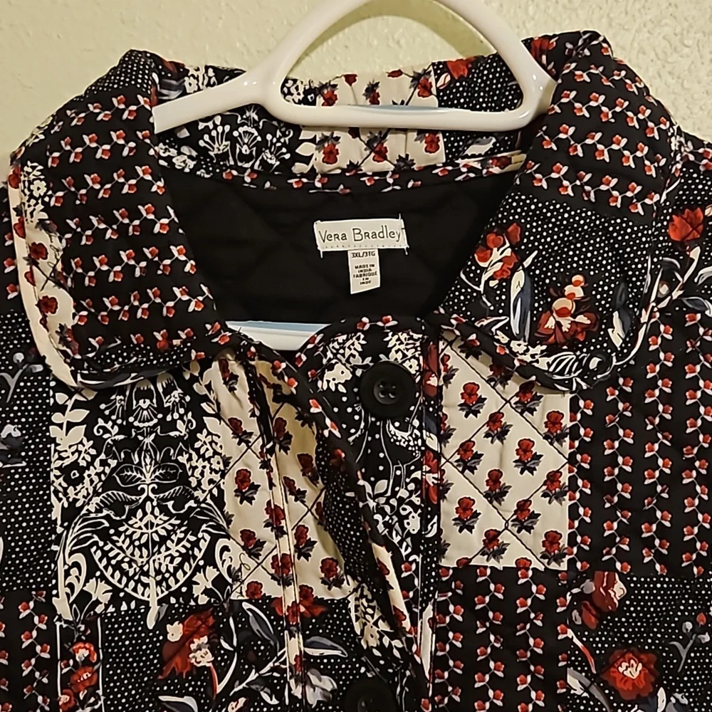 VERA BRADLEY Quilted button down shacket jacket sz 3XL - Picture 3 of 6